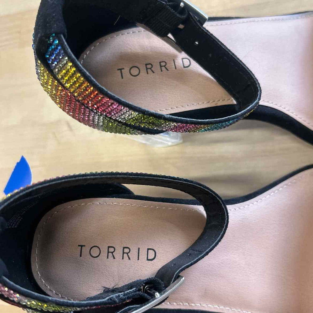 Torrid Size 8 Multi-Color Rhinestone Preloved Heels