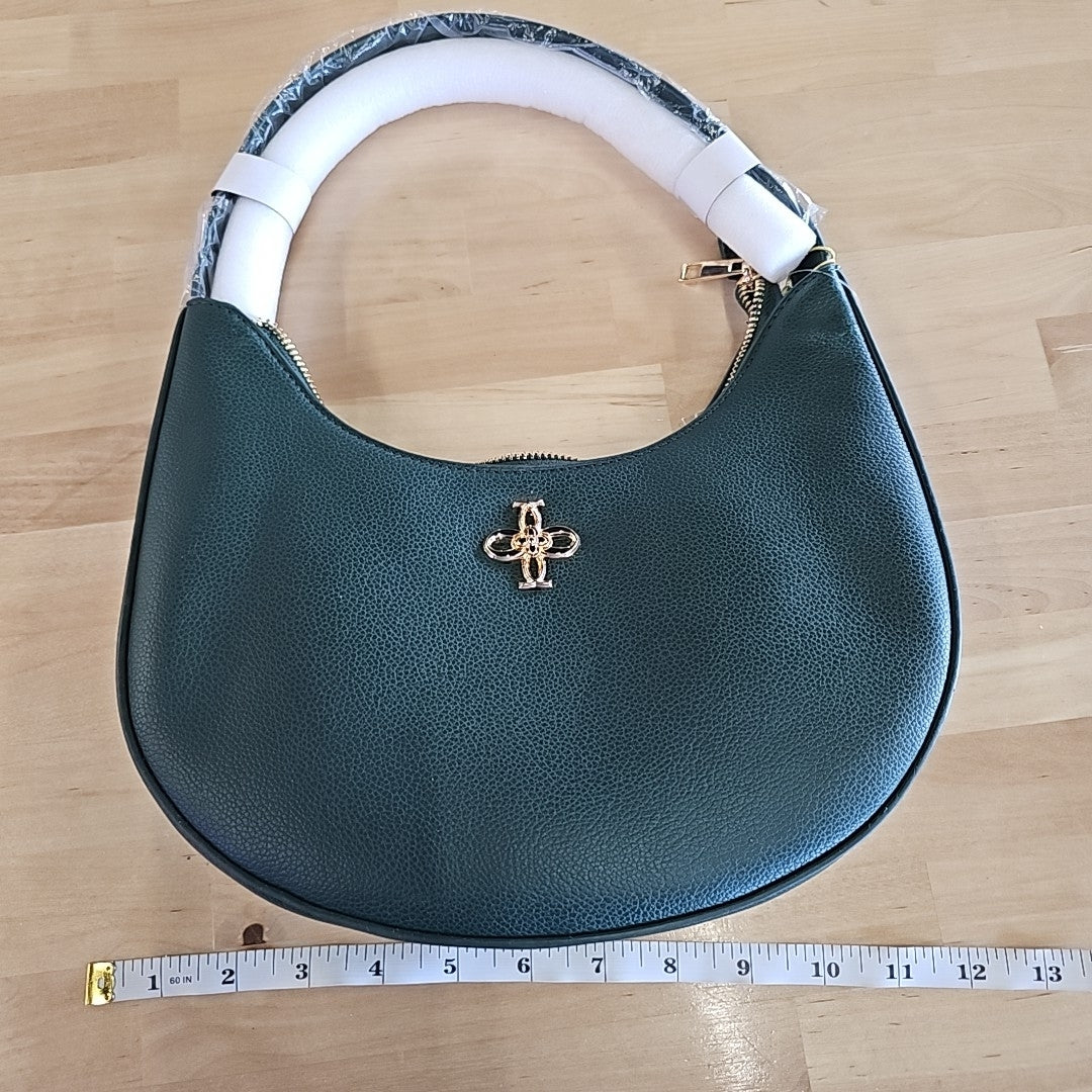 grossi Half Moon Shoulder Bag - Emerald Green
