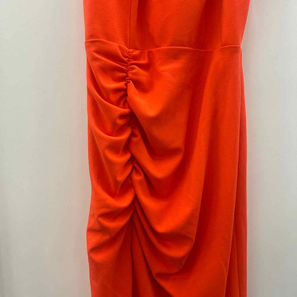 Aqua Size 4 Orange Halter Cut-Out Cocktail and Party Dress NWT