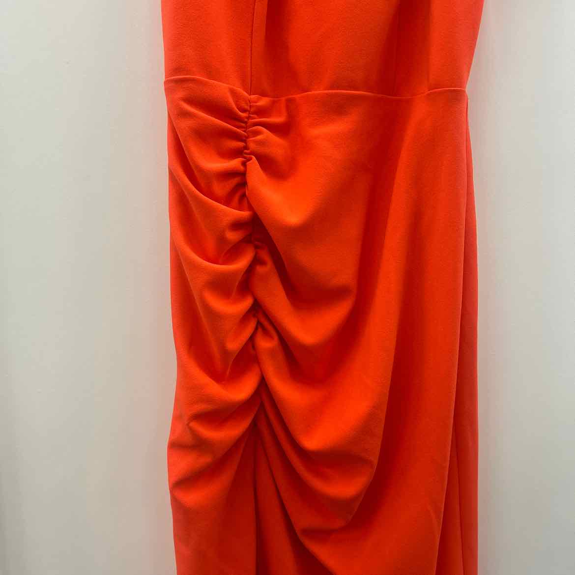 Aqua Size 4 Orange Halter Cut-Out Cocktail and Party Dress NWT