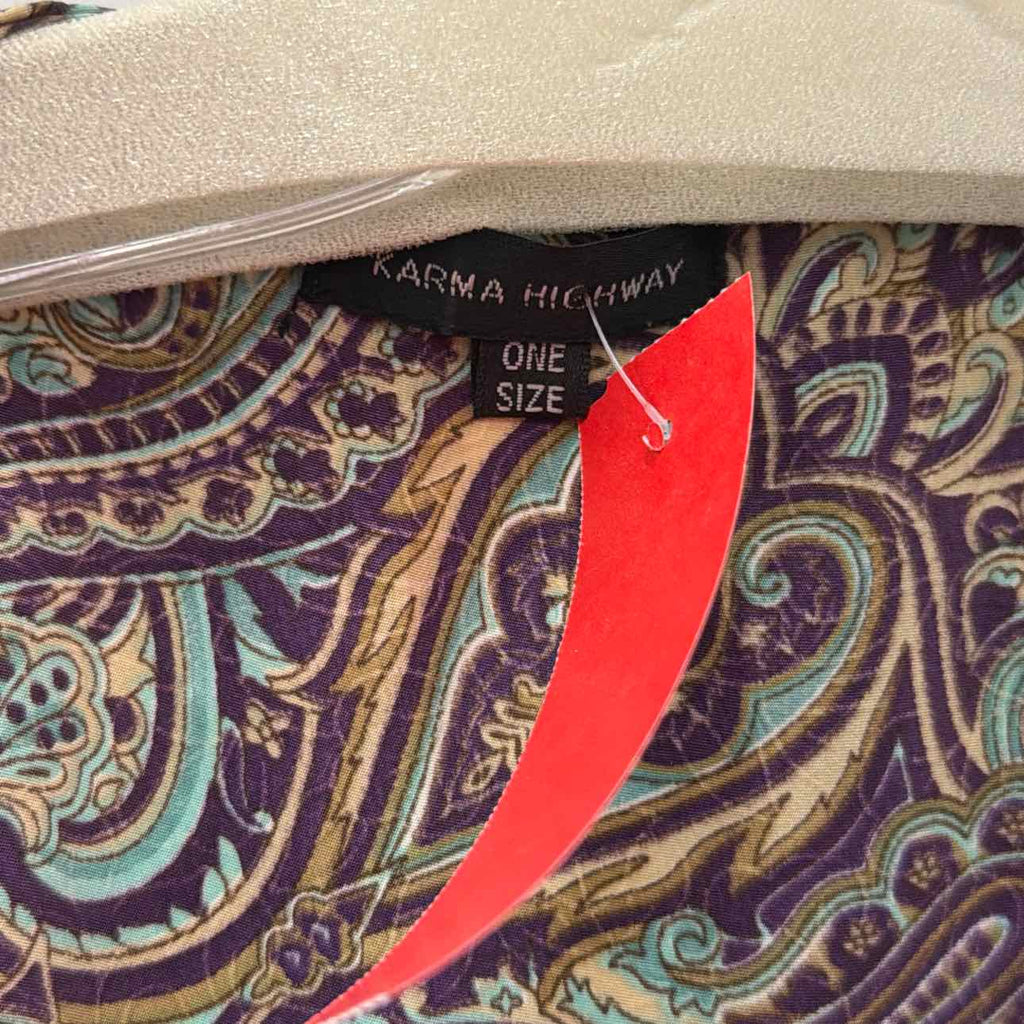 Karma Highway Size OS Green Preloved Duster