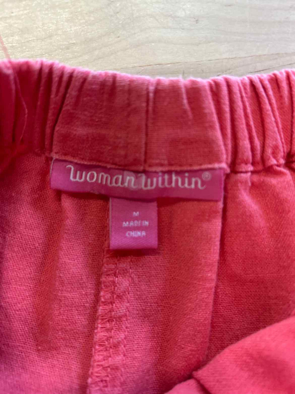Woman Within Size M Coral Preloved Skirt
