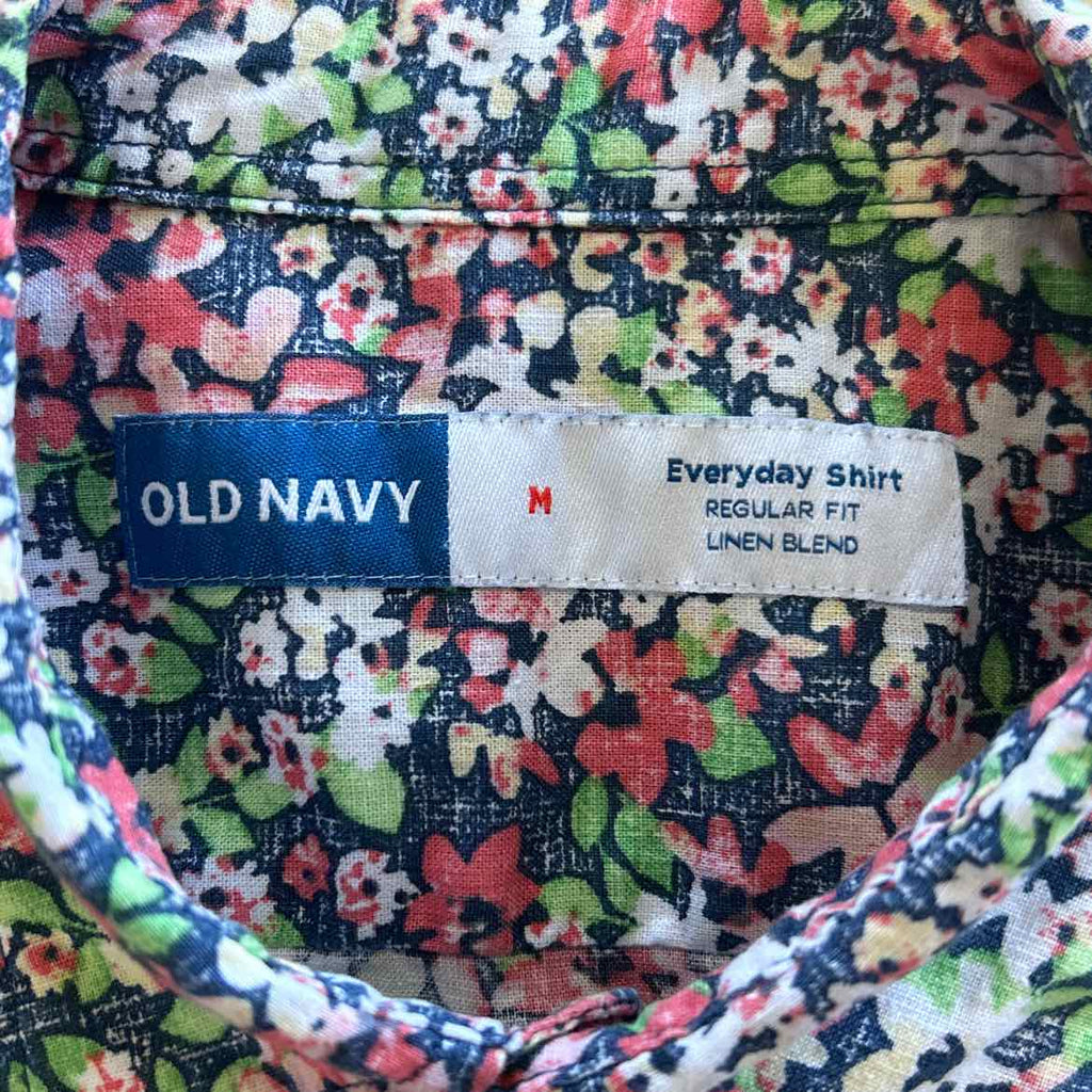 Old Navy Size M Multi color MENS Button Down Shirt