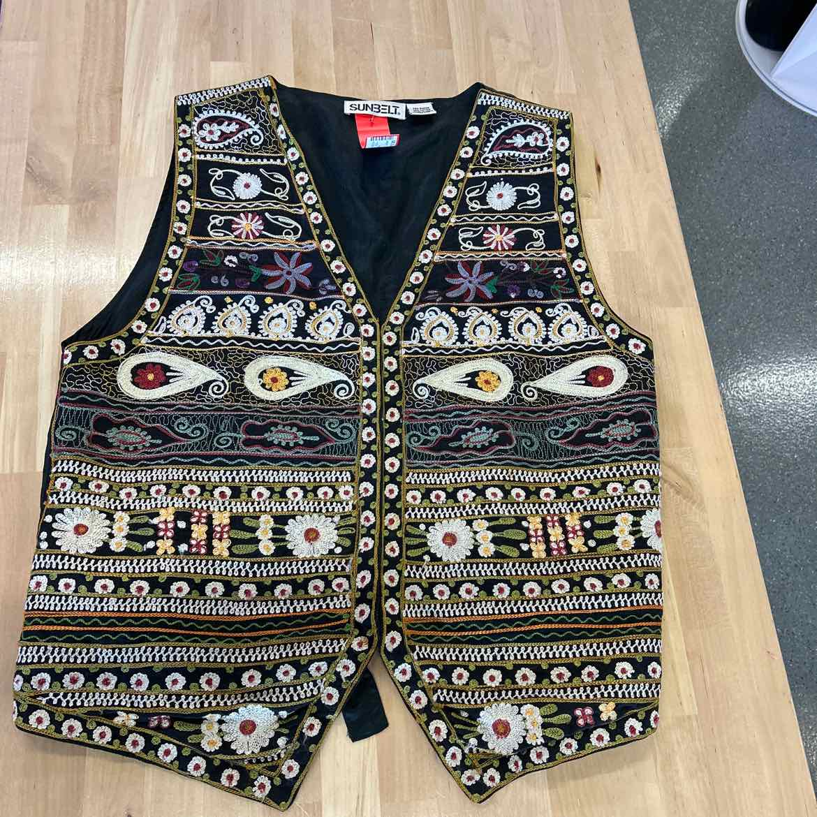 SunBelt Size OS Black Rayon Preloved Vest