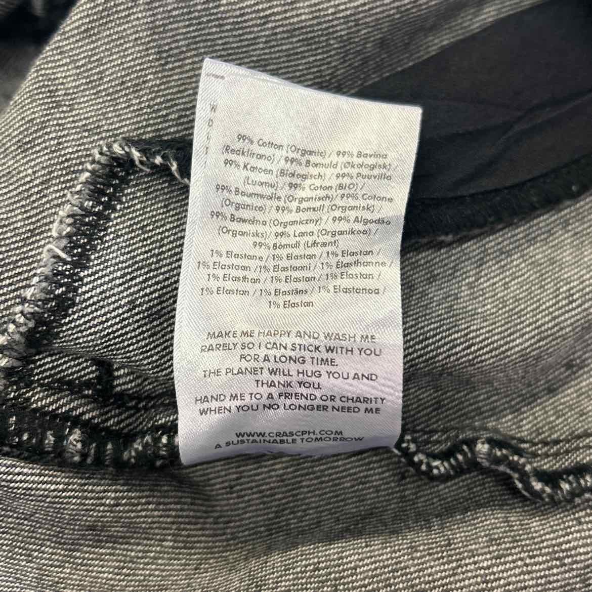 Cras Size 38 Gray Denim Preloved Jacket