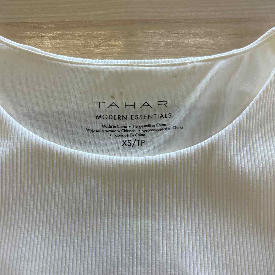 Tahari Size XS Cream Tank