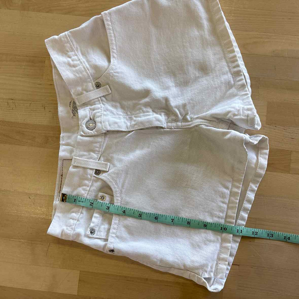 Levi's Women Size 3 White Preloved Shorts