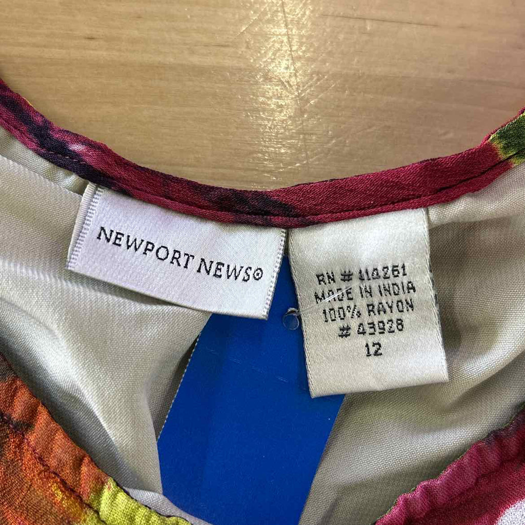 Newport News Size 12 Multi - Sumer Mesh Dress