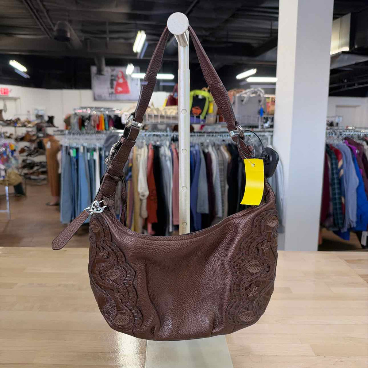 Brighton Brown Leather Preloved Handbag