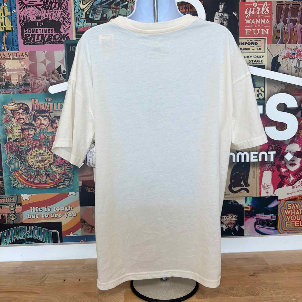 Love Tribe Size S Hamptons Graphic Print T-Shirt - Egret
