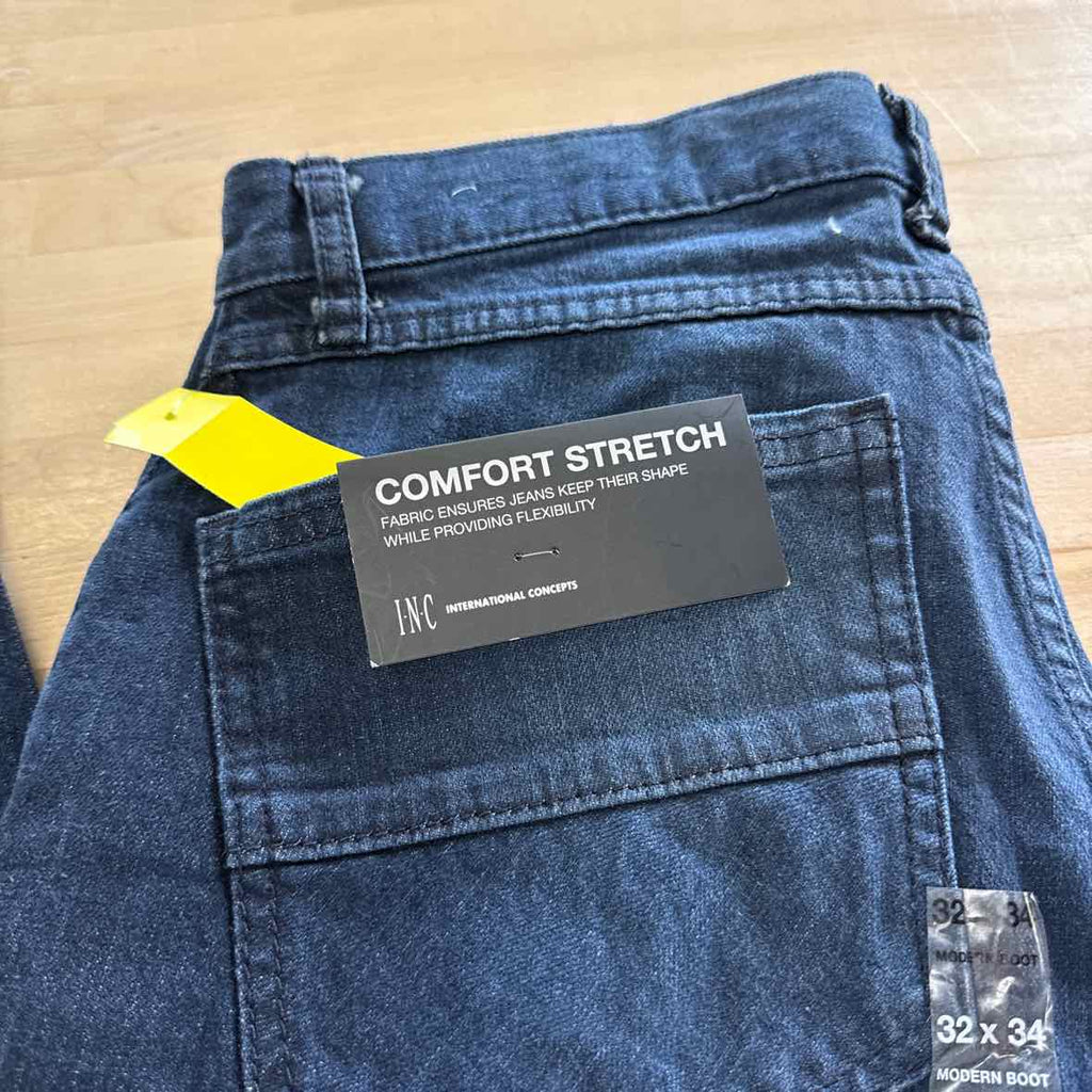 INC Size 32x34 Blue MENS Seaton Modern Bootcut Jeans