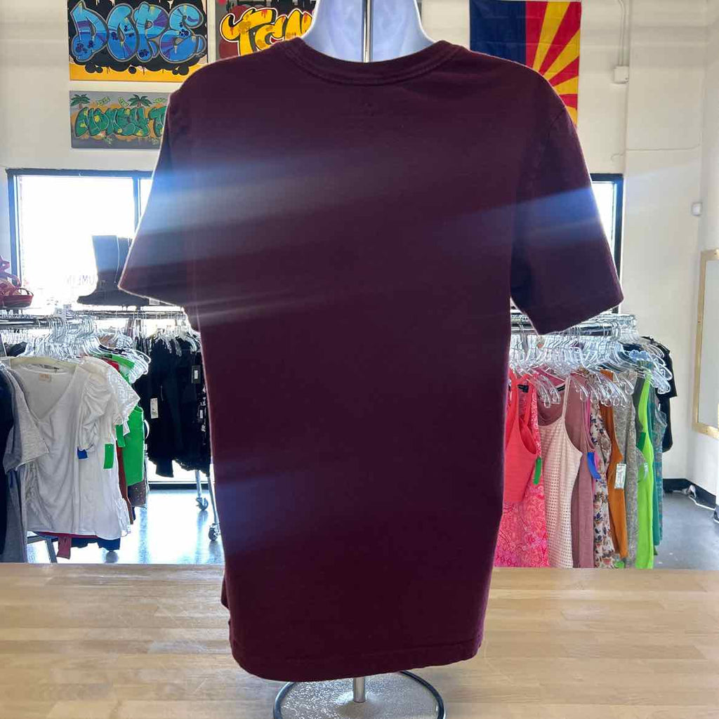 Nike Size S Burgandy Preloved T-Shirt SS