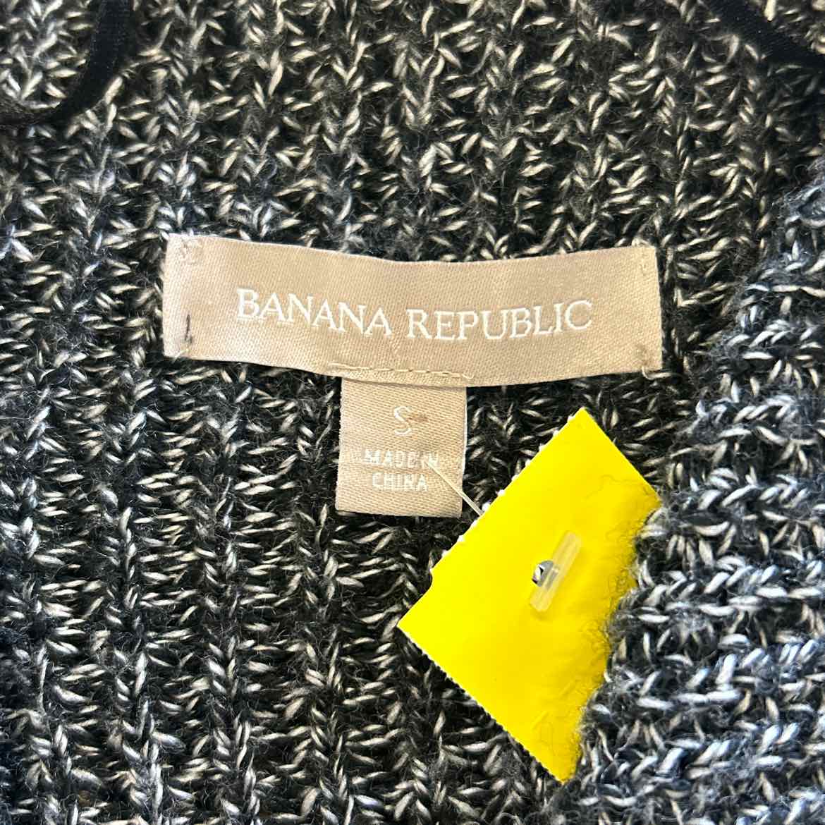 Banana Republic Size S Black Knit Cardigan