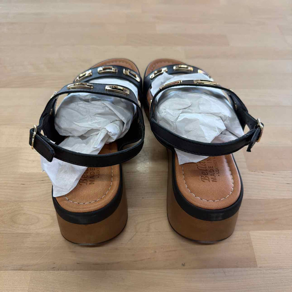 Bella Vita Women's Vic-Italy Wedge Sandals - Black Leather