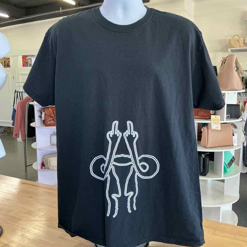 Gildan Size XL Black Preloved T-Shirt SS