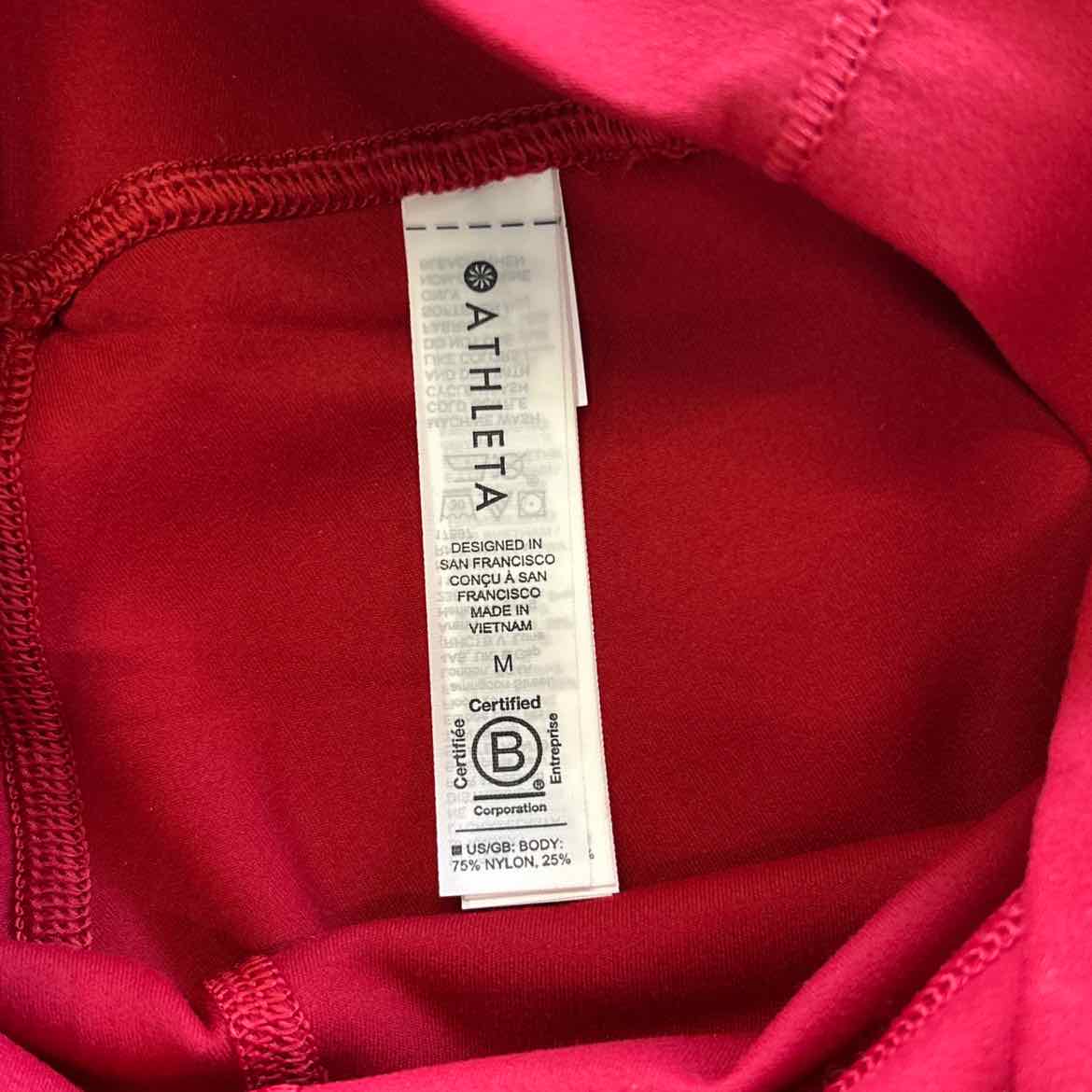 Athleta Size M Red Preloved Athletic Pants