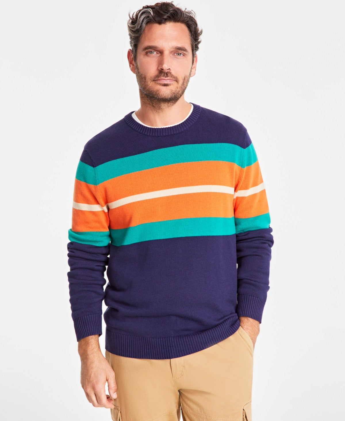 Club Room Men's Block Stripe Sweater