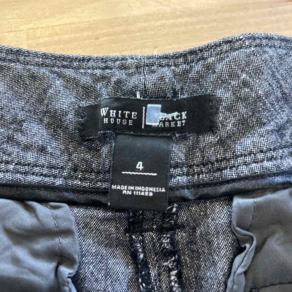White House Black Market Size 4 Gray Shorts
