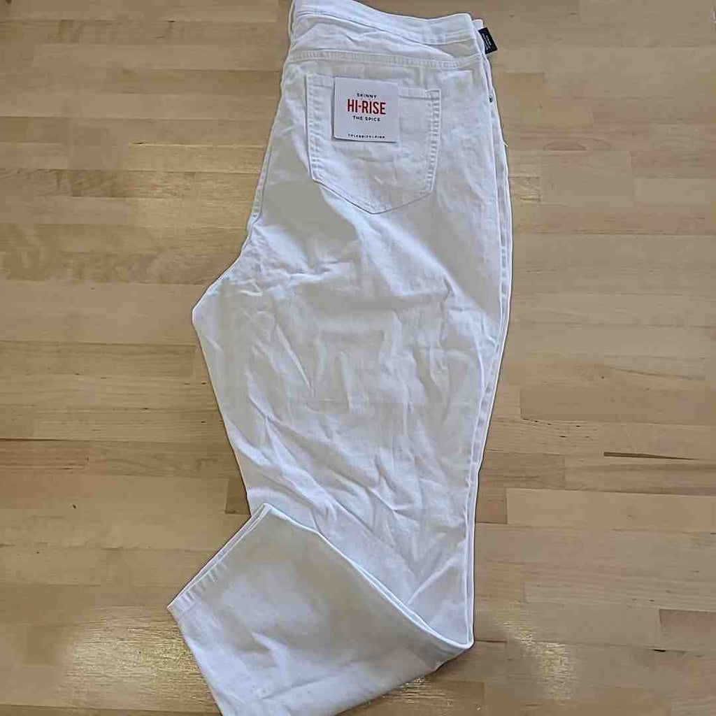 Celebrity pink Size 20 White Jeans  Skinny High Rise The Spice NWT