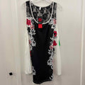 Rose Gal Size 1X Black New Tank
