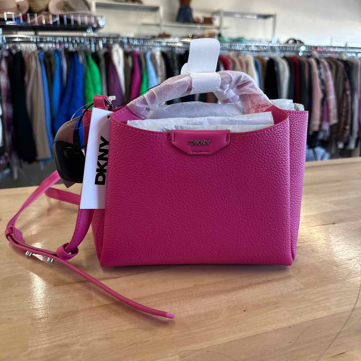 DKNY Willa Mini Satchel Bag Festive Pink