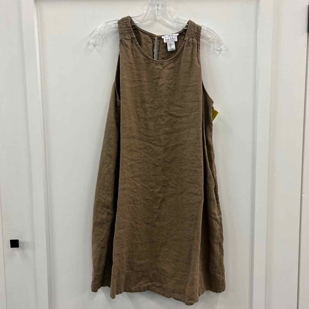 Nicole Miller Size L Olive Dress
