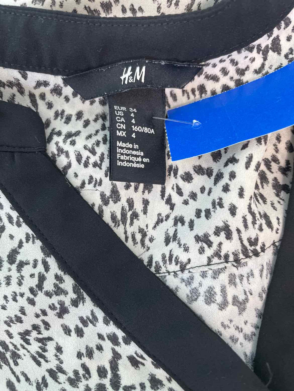 H&M Size 4 Tan/Black Sleeveless