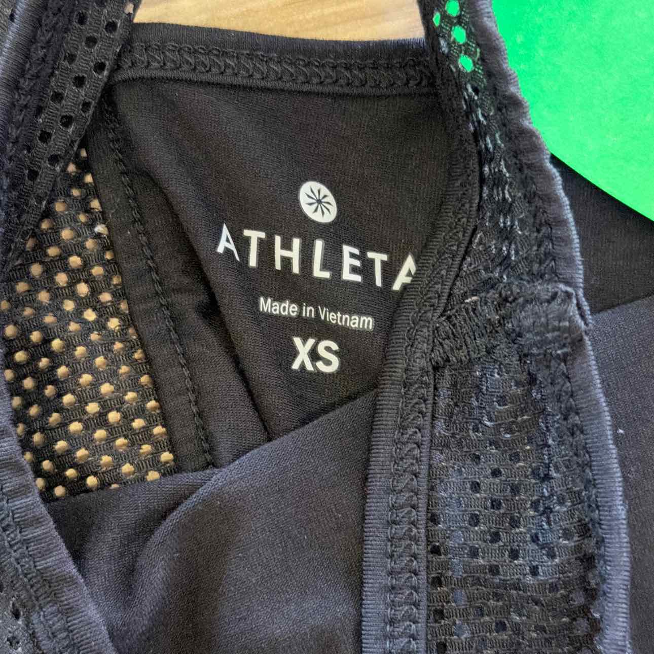Athleta Size XS Black Preloved Athletic Tank