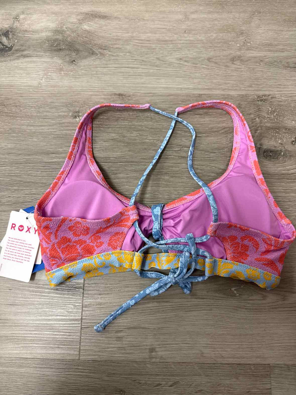 Roxy Size S Tapestry Patchwork Convertible Bralette