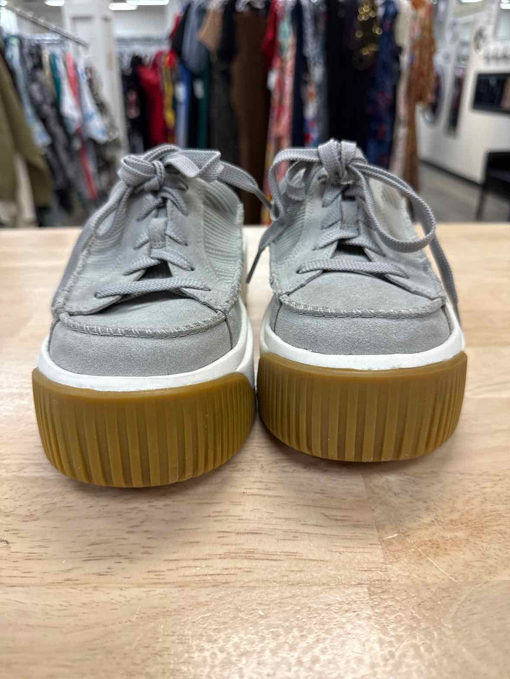 Ugg Size 5.5 Gray Preloved Platfom Sneaker Slides