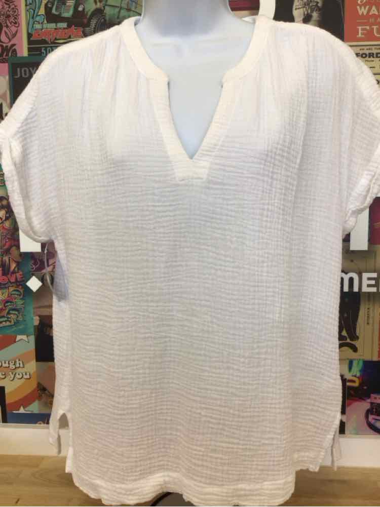 Splendid Size L White Preloved Blouse LS