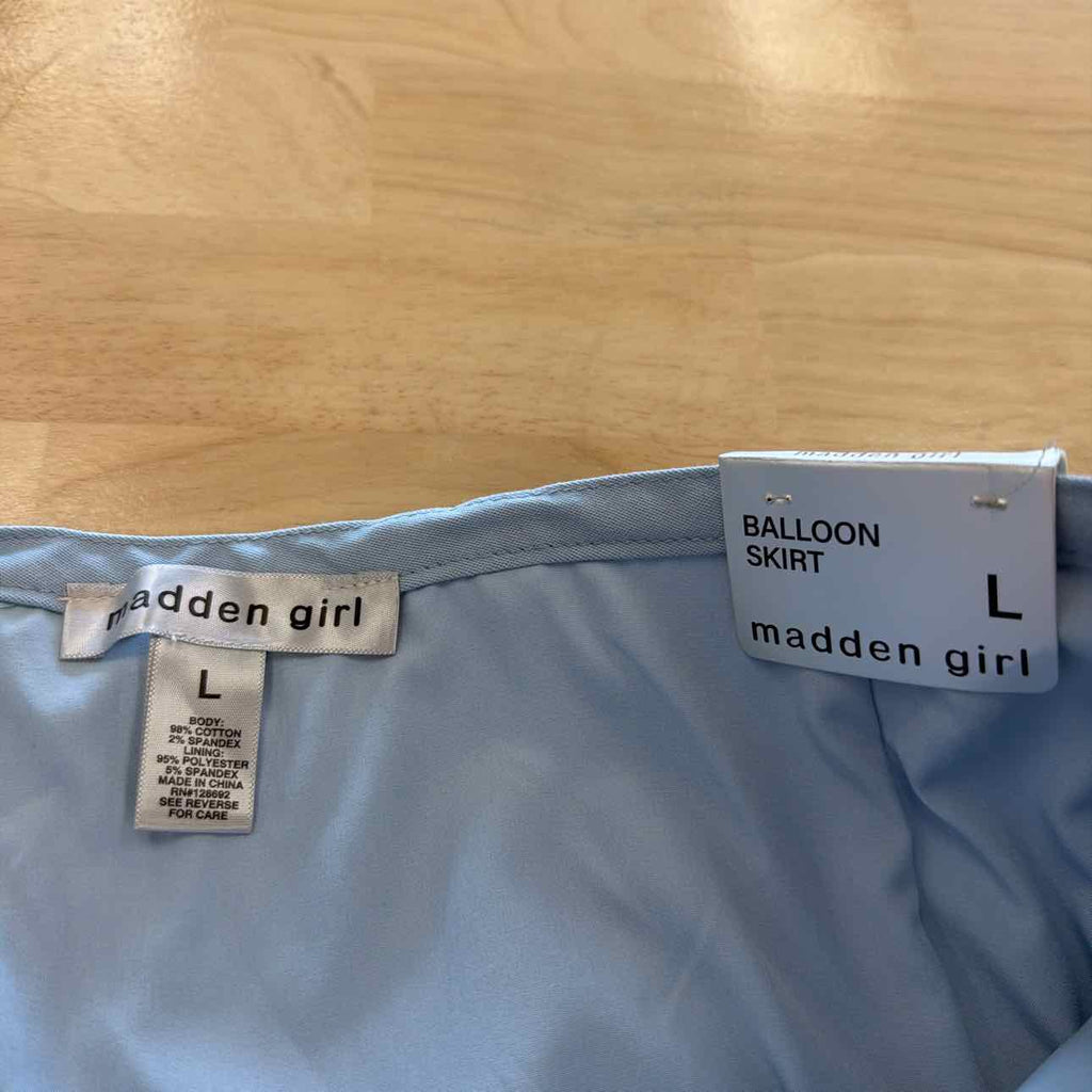 Madden Girl Size L Blue New Skirt