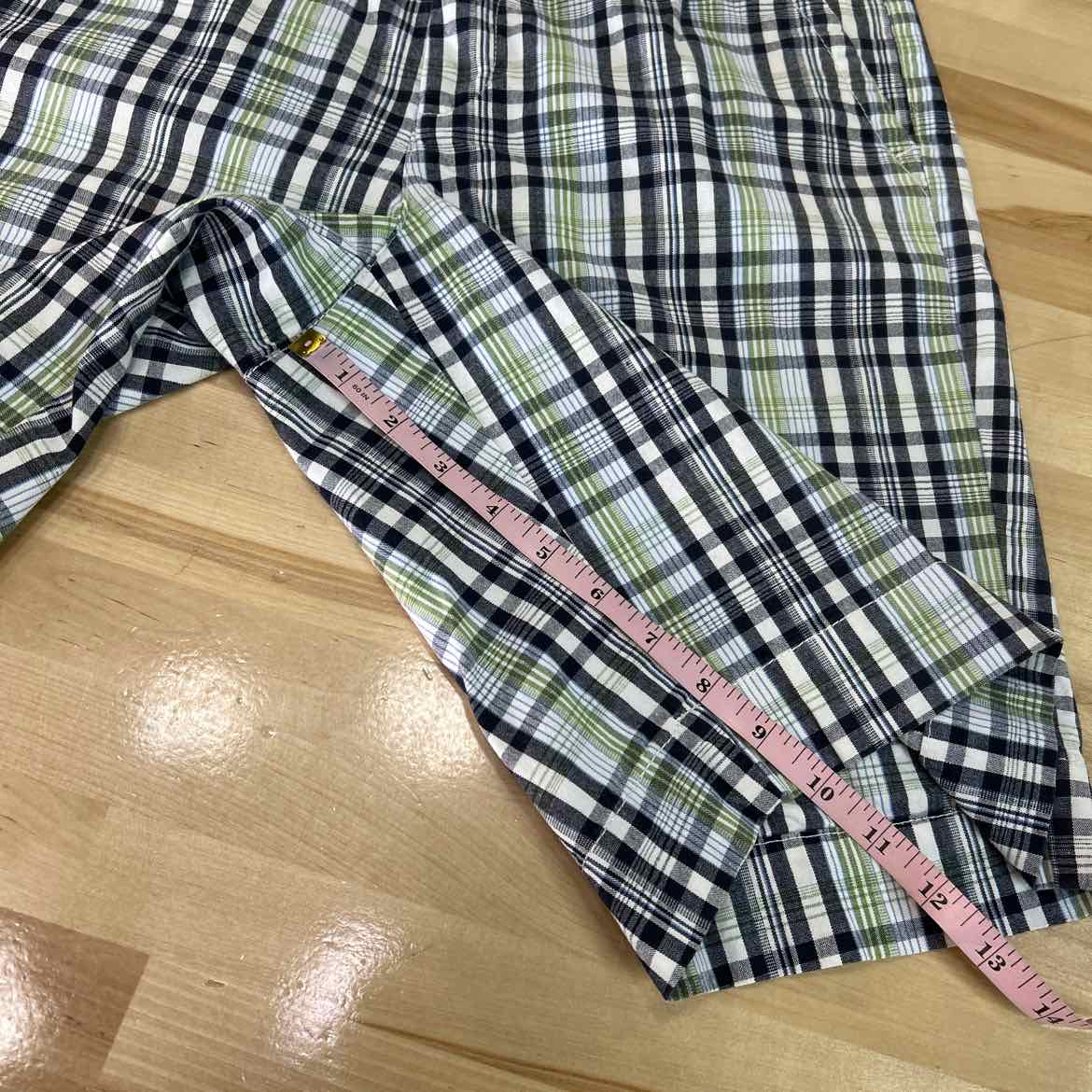 dockers Women Size 10 White Green Preloved Shorts