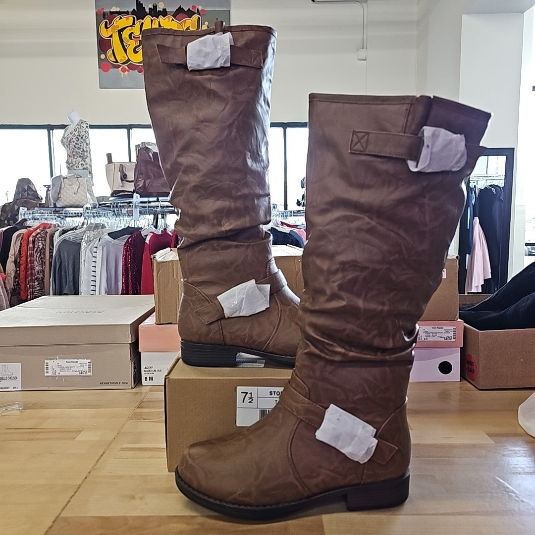 Journee Size 7.5 Tan Boots