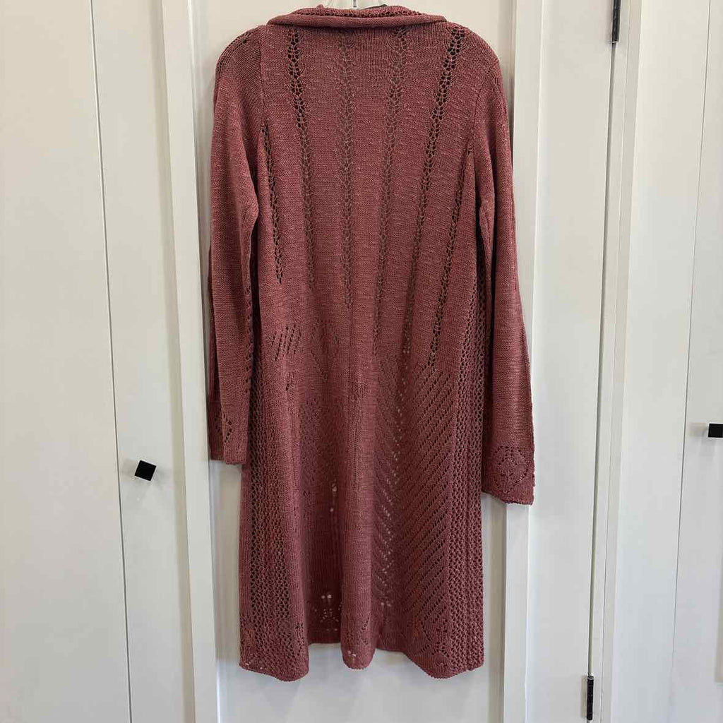 Knox Rose Size L Pink Cardigan