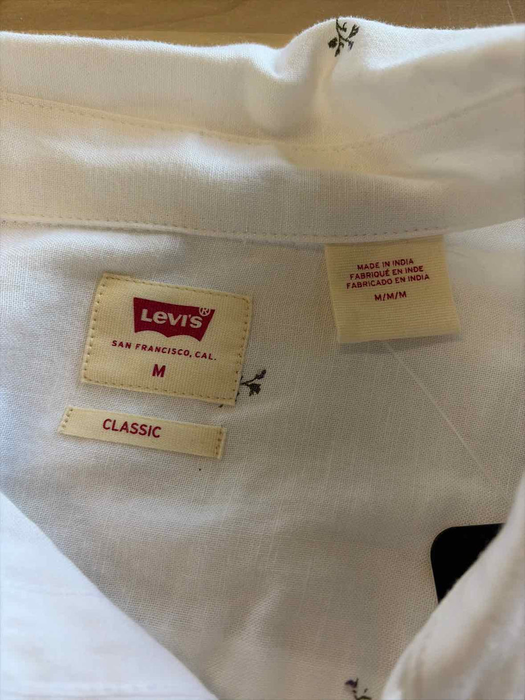 Levi's the Classic Cotton Box-Pleat-Back Long-Sleeve Shirt - Scattered