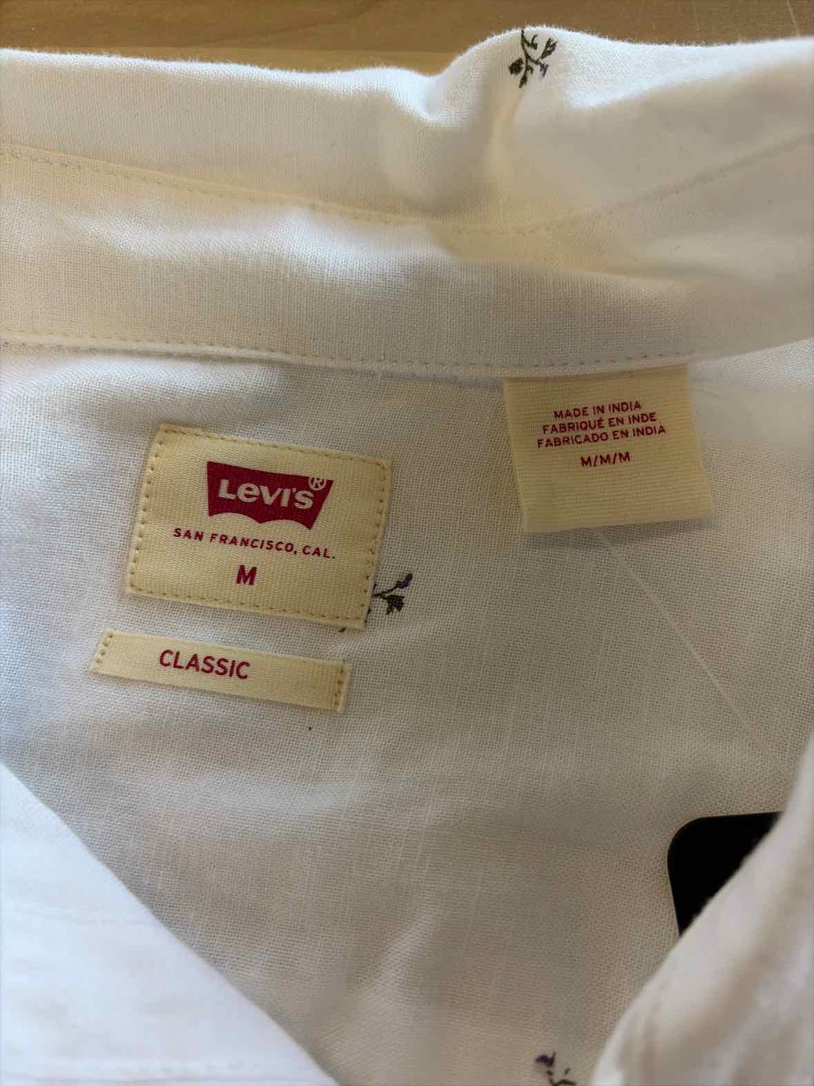 Levi's the Classic Cotton Box-Pleat-Back Long-Sleeve Shirt - Scattered