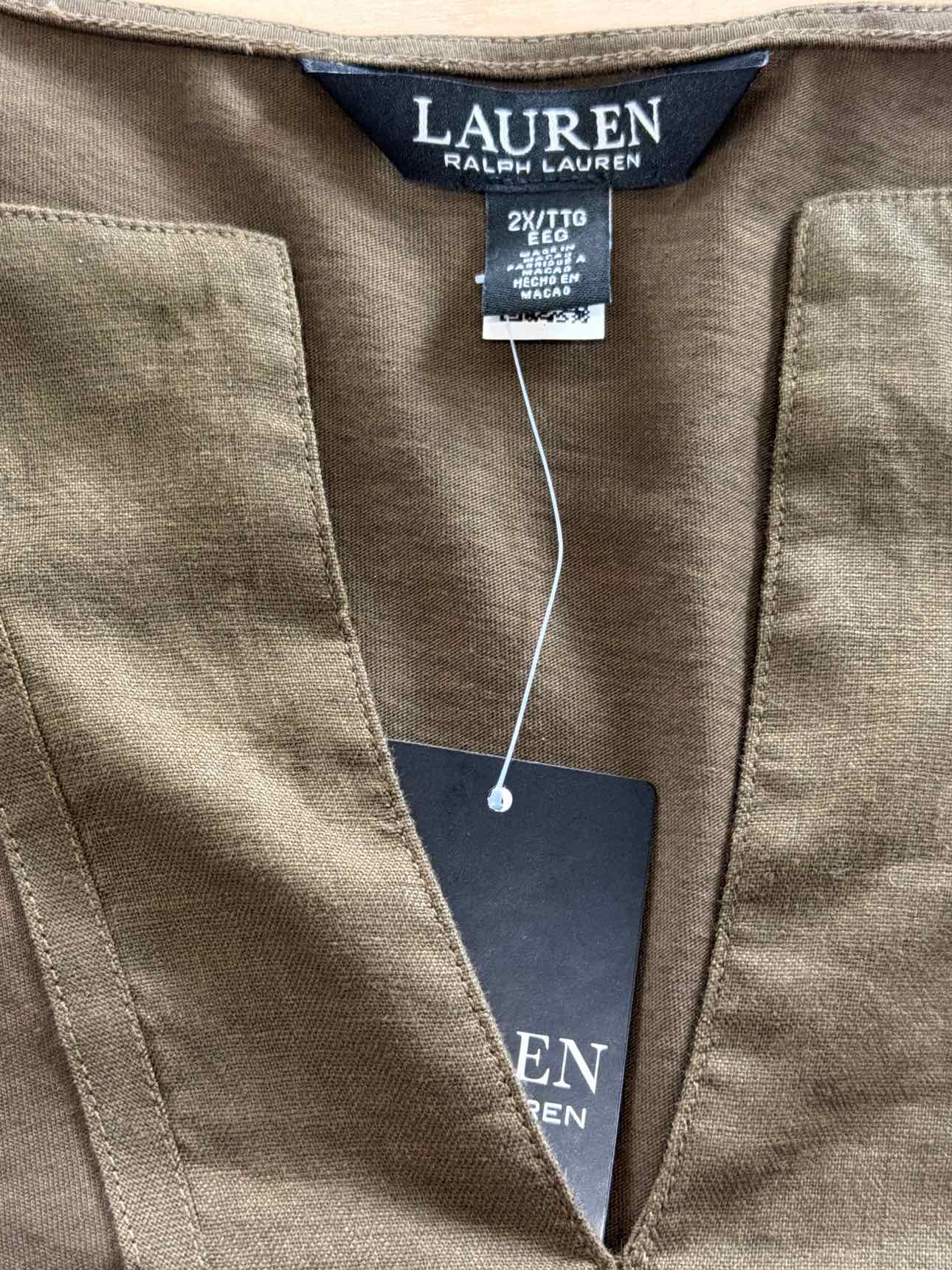 Ralph Lauren Size 2X Green Tunic