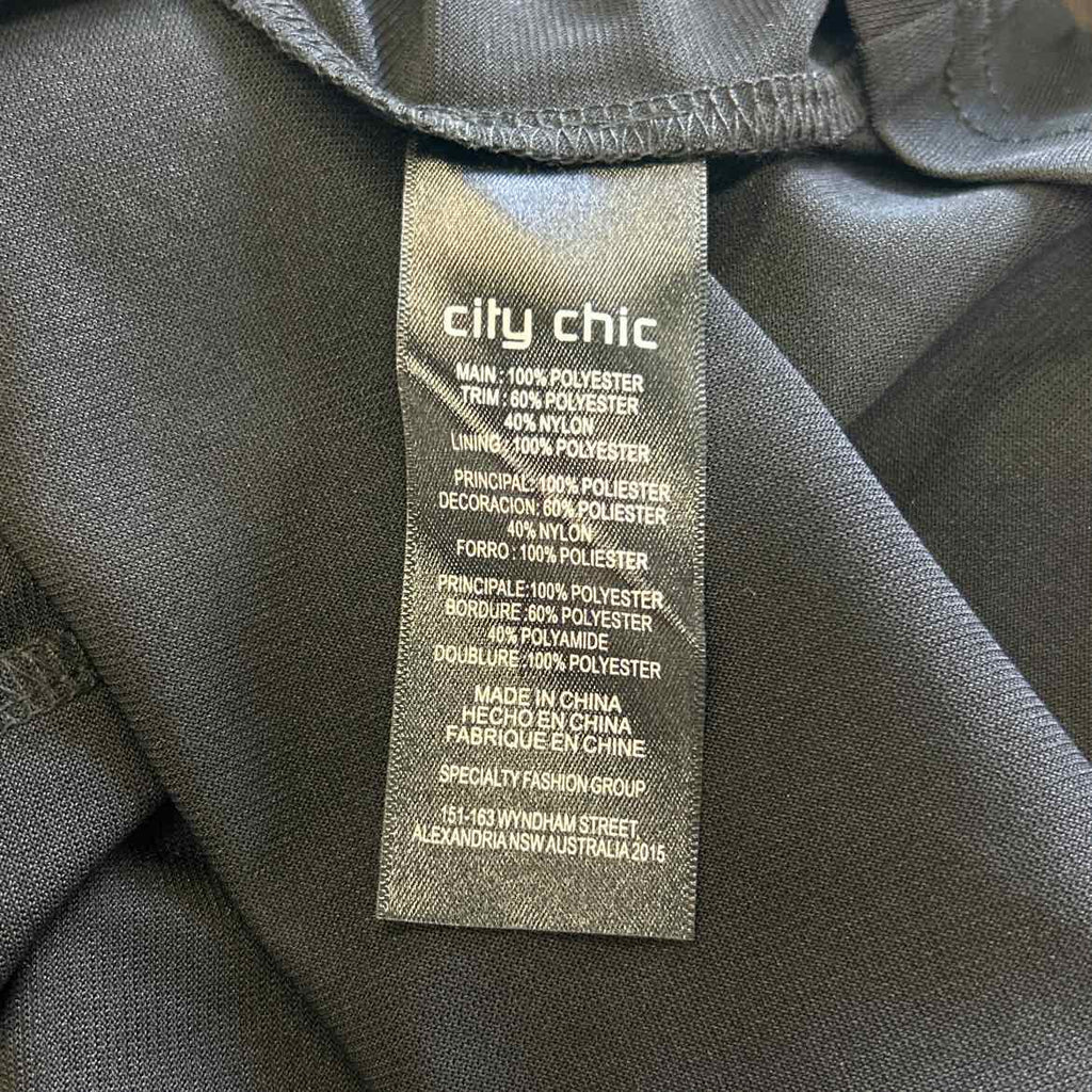 City Chic Size L Black Preloved Dress