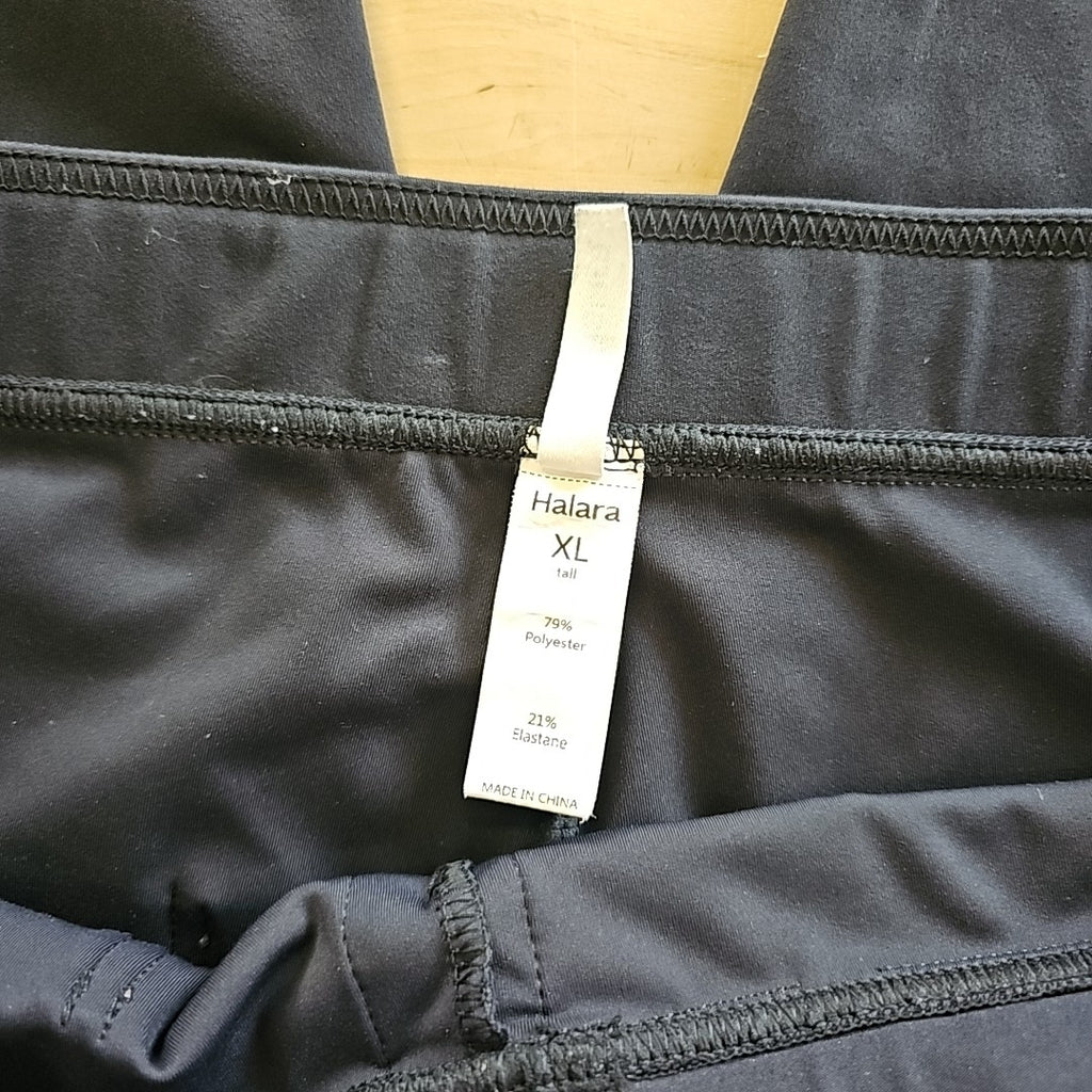 Halara Size XLT Black Polyester Elastane Preloved Athletic Pants