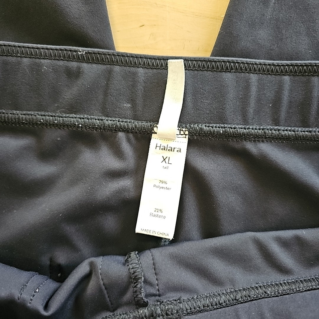 Halara Size XLT Black Polyester Elastane Preloved Athletic Pants