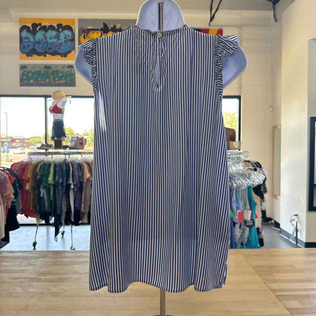 Loft Size S Blue White Preloved Sleeveless