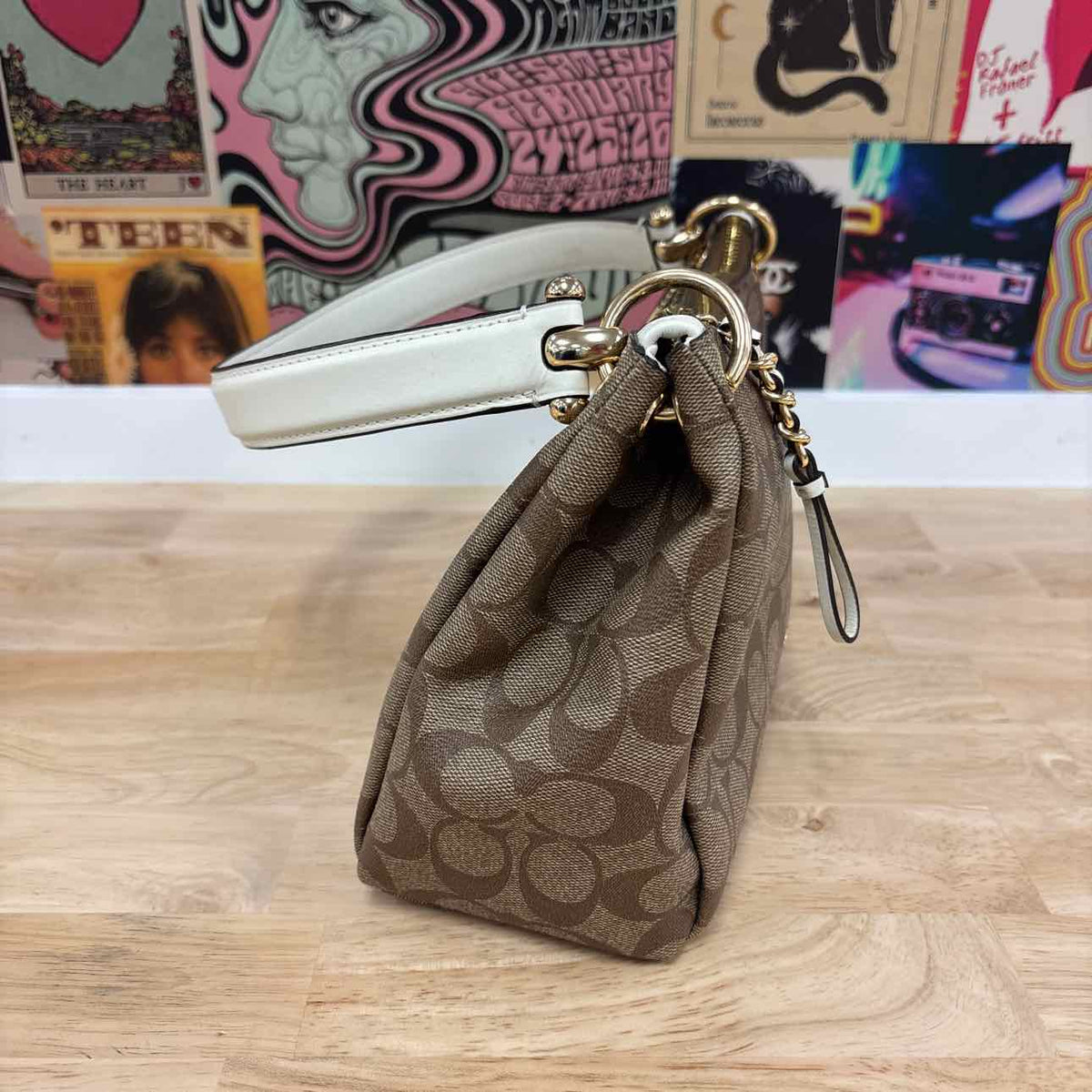 Coach Brown Leather Preloved Handbag