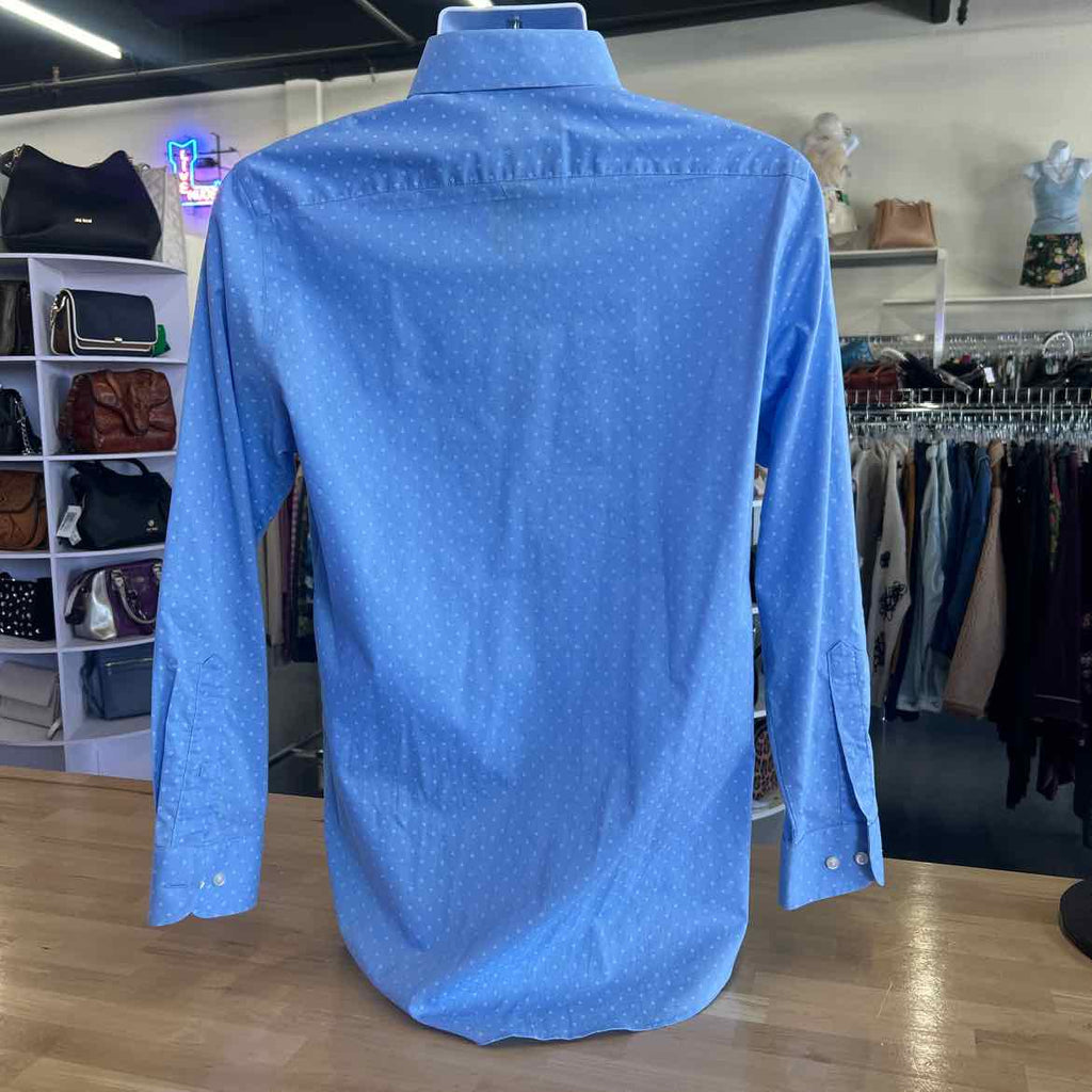 Stafford Size 15 32/33 Blue Preloved MENS Button Down Shirt