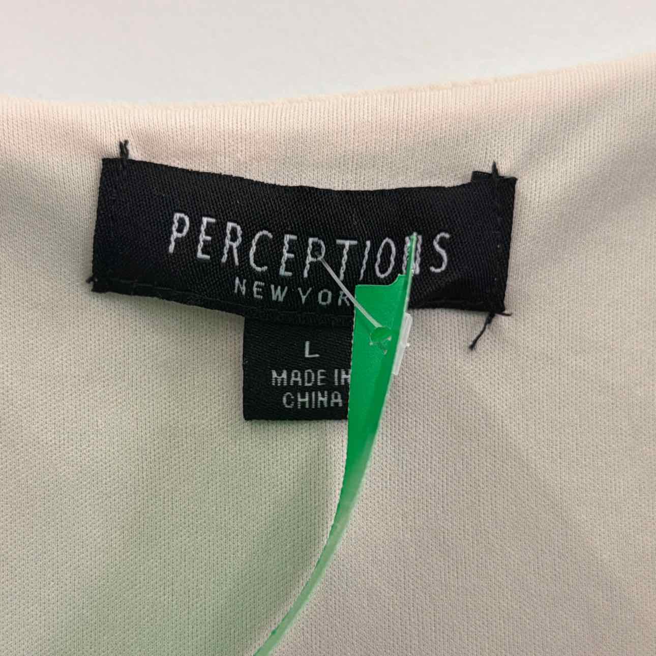 Perceptions Size L Teal Lace Preloved Dress