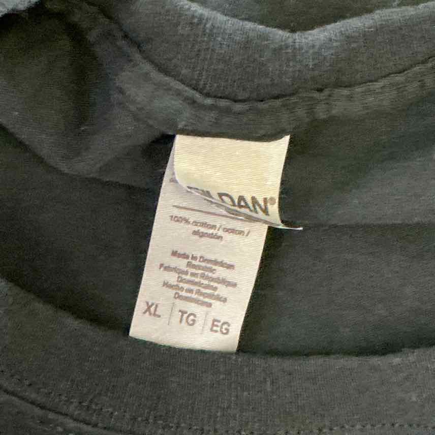 Gildan Size XL Black Preloved T-Shirt SS