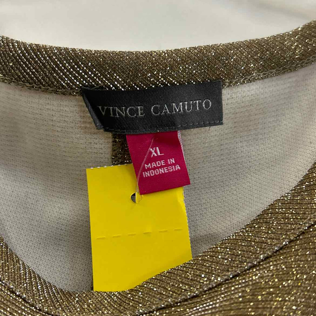 Vince Camuto Size XL Gold Dress