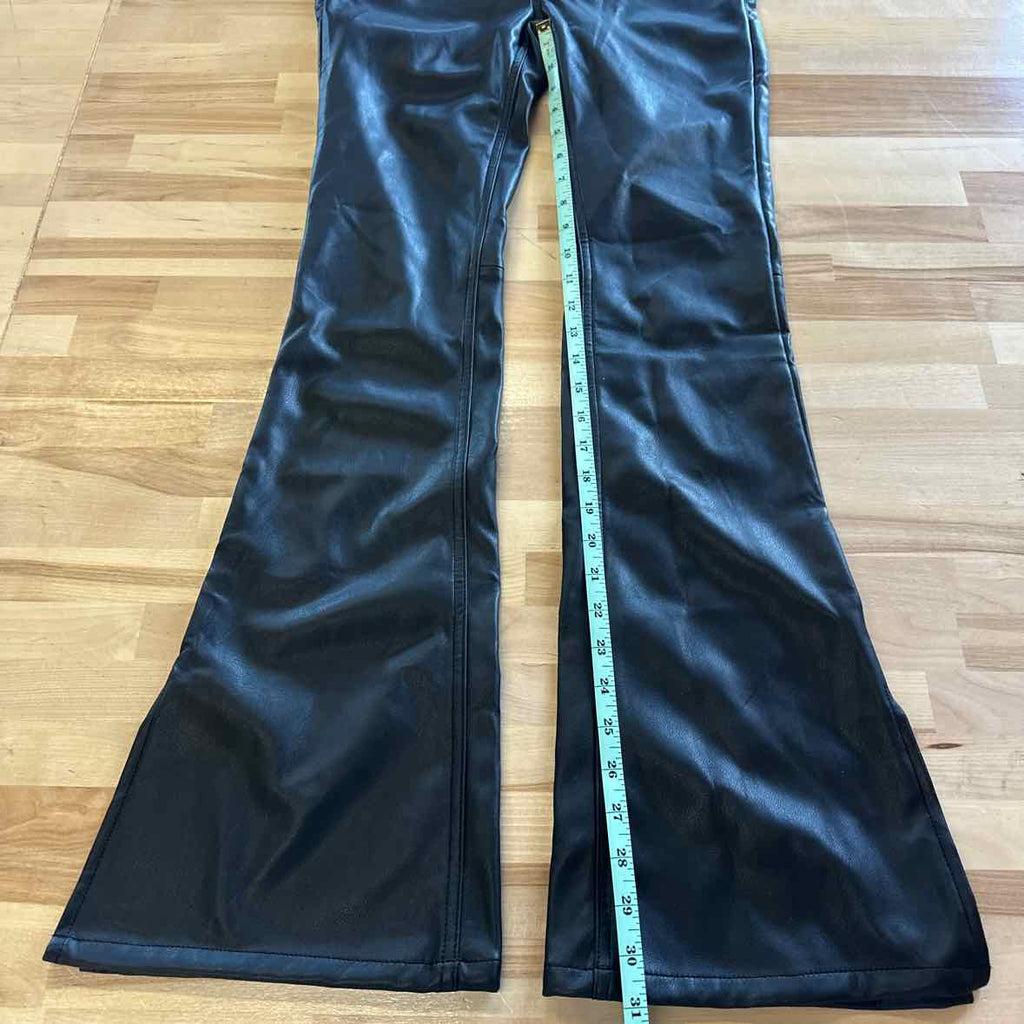 Free People Size 26 Black Leather New Pants