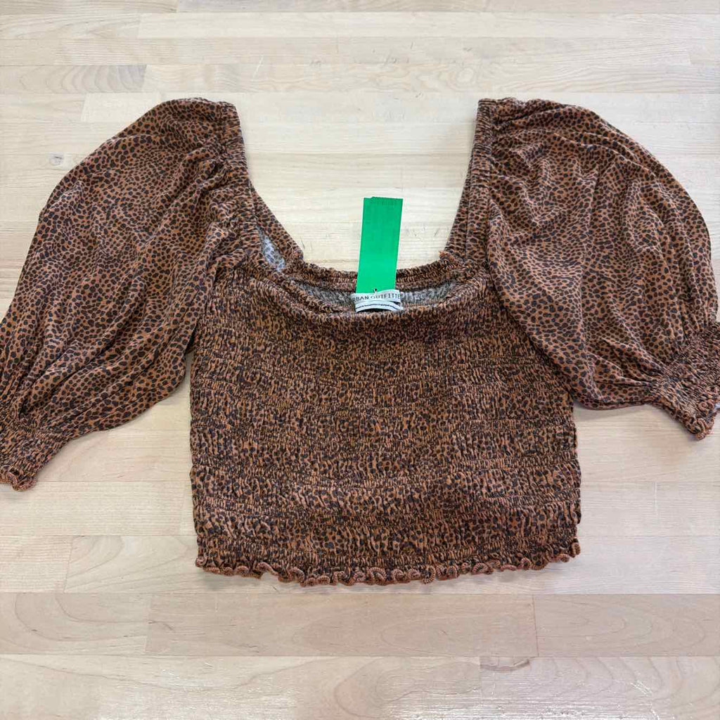 Urban Outfitter Size M Orange Preloved Blouse LS