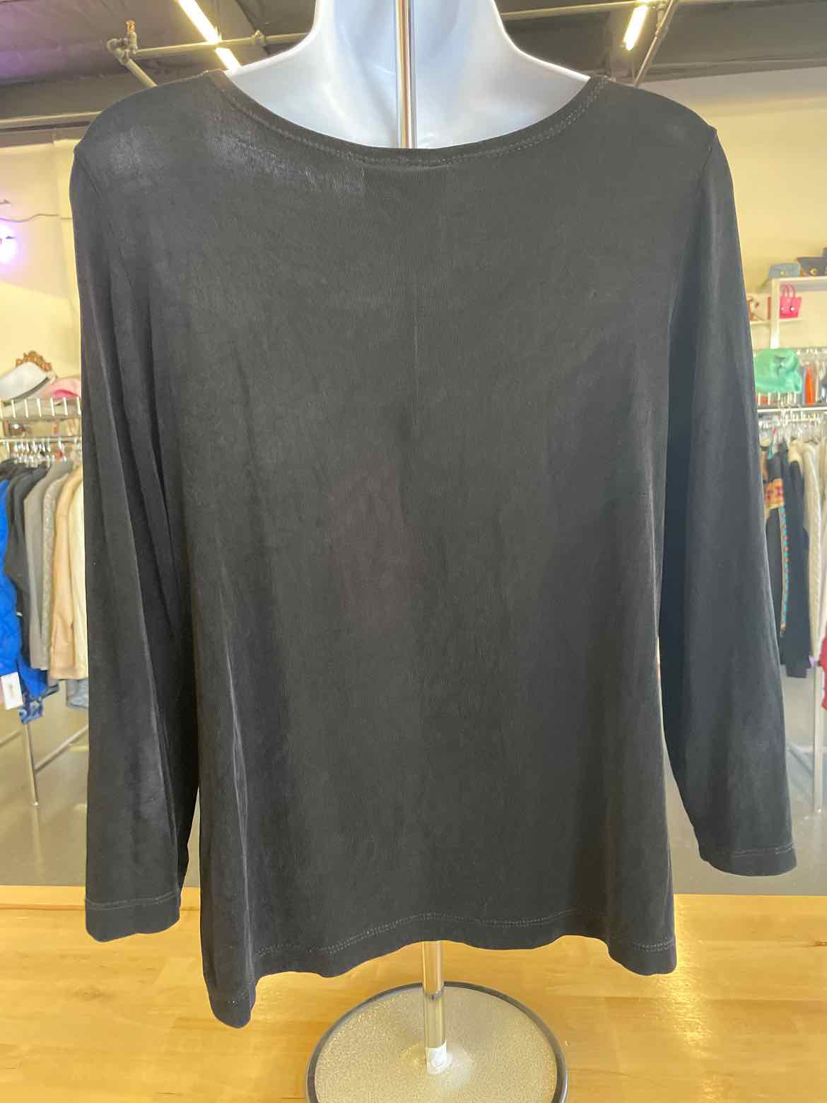 Coldwater Creek Size M Black Long Sleeve